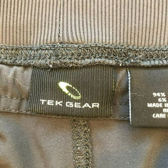 Tek Gear Cropped Sweatpants Charcoal Gray Elastic With Pockets Drawstring Active - Picture 8 of 14